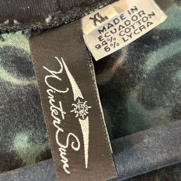 Winter Sun XL artsy mixed print mock neck princess seam tunic dress - Picture 8 of 10